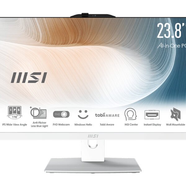 MSI Modern AM242TP 12M-033EU, 23.8" Táctil / i5-1240P / 16GB / SSD512GB / Intel Iris Xe Graphics /  W11Pro