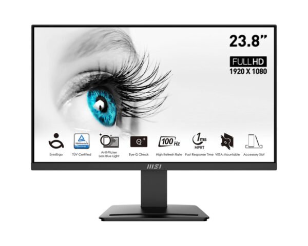 MSI  PRO MP2412, 23.8" / 100Hz / 1ms / HDMI DP / VESA 75x75mm