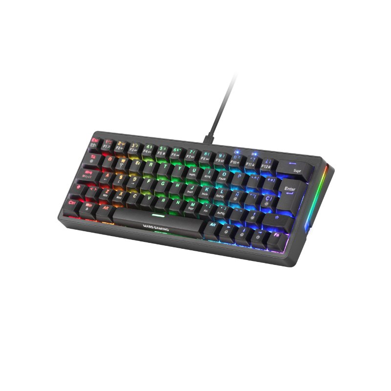 MARS GAMING MKMINIPRO SWITCH BLUE RGB NEGRO
