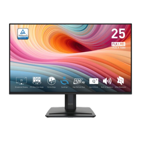 MSI  PRO MP251 E2, 24.5" / 120Hz / 1ms / HDMI DP / VESA 100x100mm