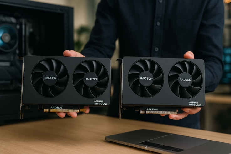 Ilustración relacionada con AMD Presenta las Nuevas Tarjetas Gráficas RADEON AI Pro R9700S y R9600D