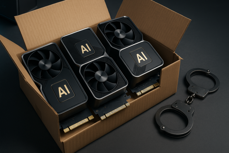 Ilustración relacionada con Desmantelado un importante contrabando de GPU de inteligencia artificial en EE.UU.