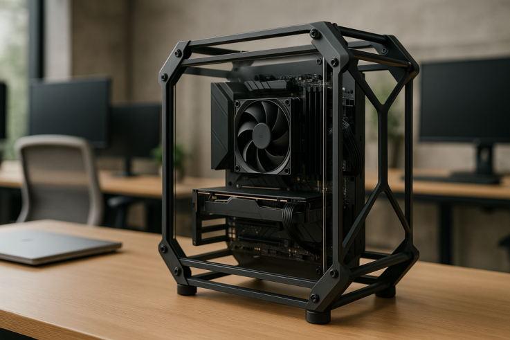 Imagen relacionada con Jonsbo D401: Una Innovadora Caja de PC con Diseño Exoesquelético