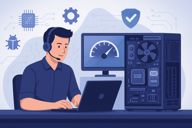 Ilustración relacionada con Mejora el Rendimiento de tus Dispositivos con Servicios Informáticos Profesionales