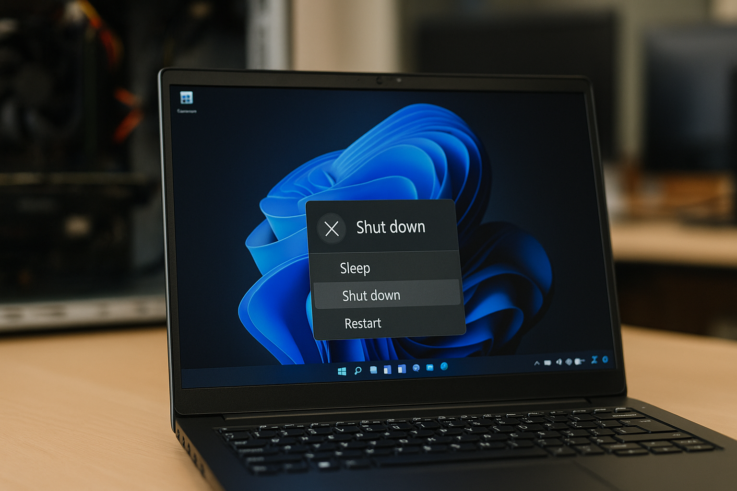 Imagen relacionada con Windows 11: Problemas de actualización con el botón de apagado y la hibernación