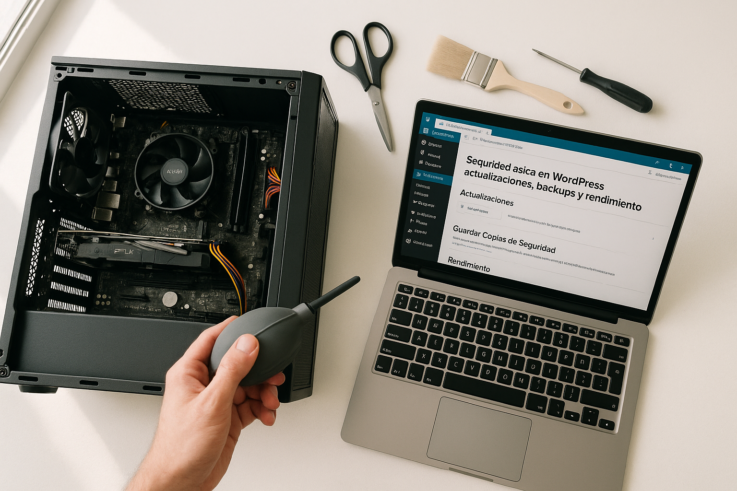 seguridad básica en WordPress: actualizaciones, backups y rendimiento