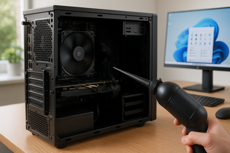 ventilador al máximo y rendimiento bajo