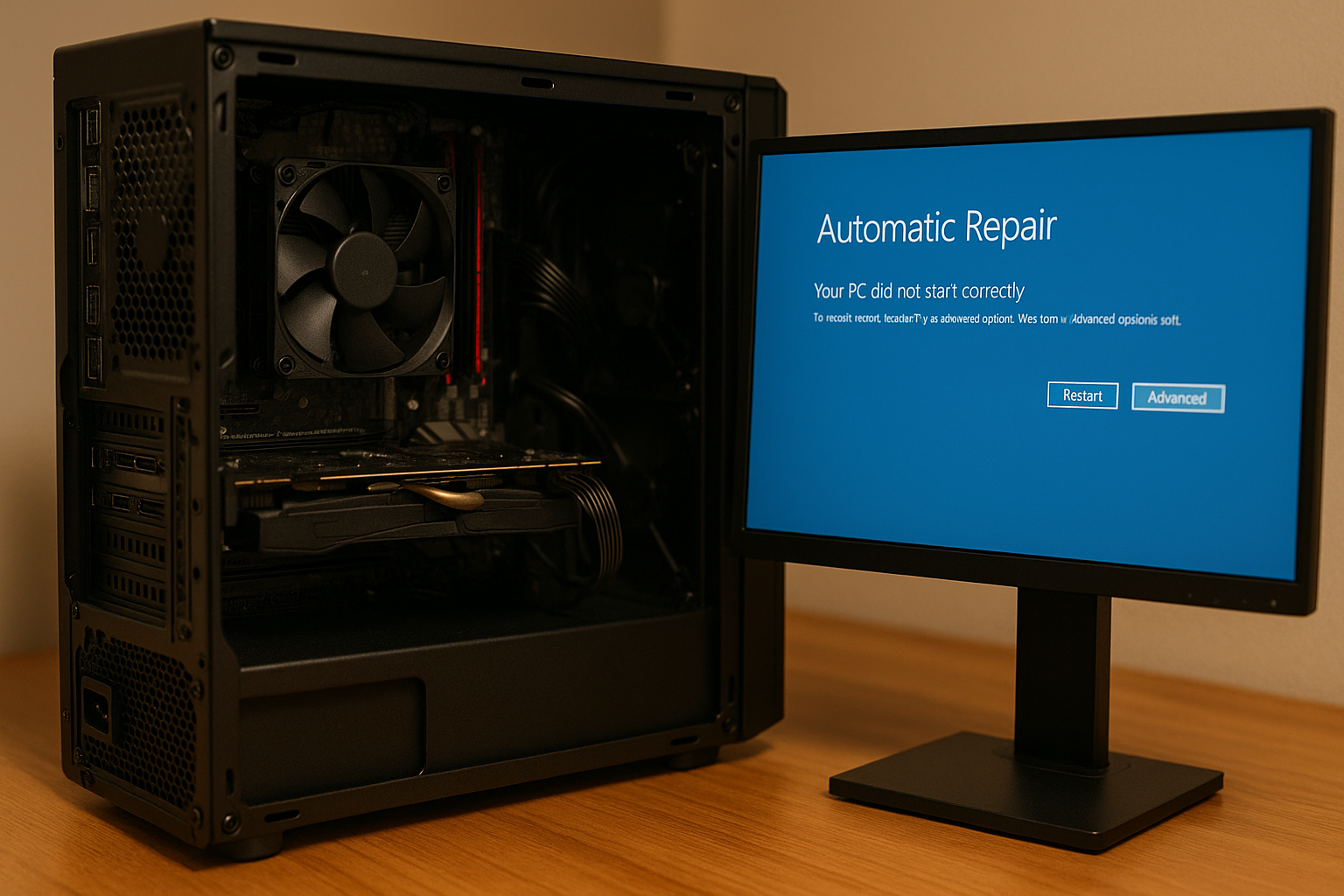 bucle de reparación automática de Windows (imagen 1)