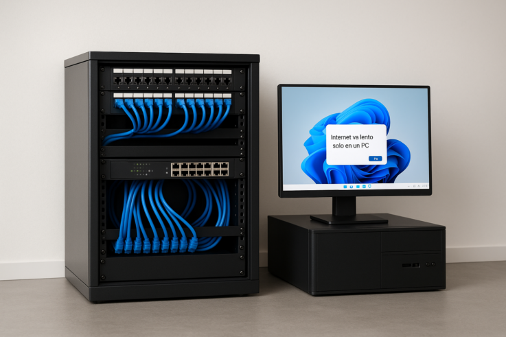 Internet va lento solo en un PC