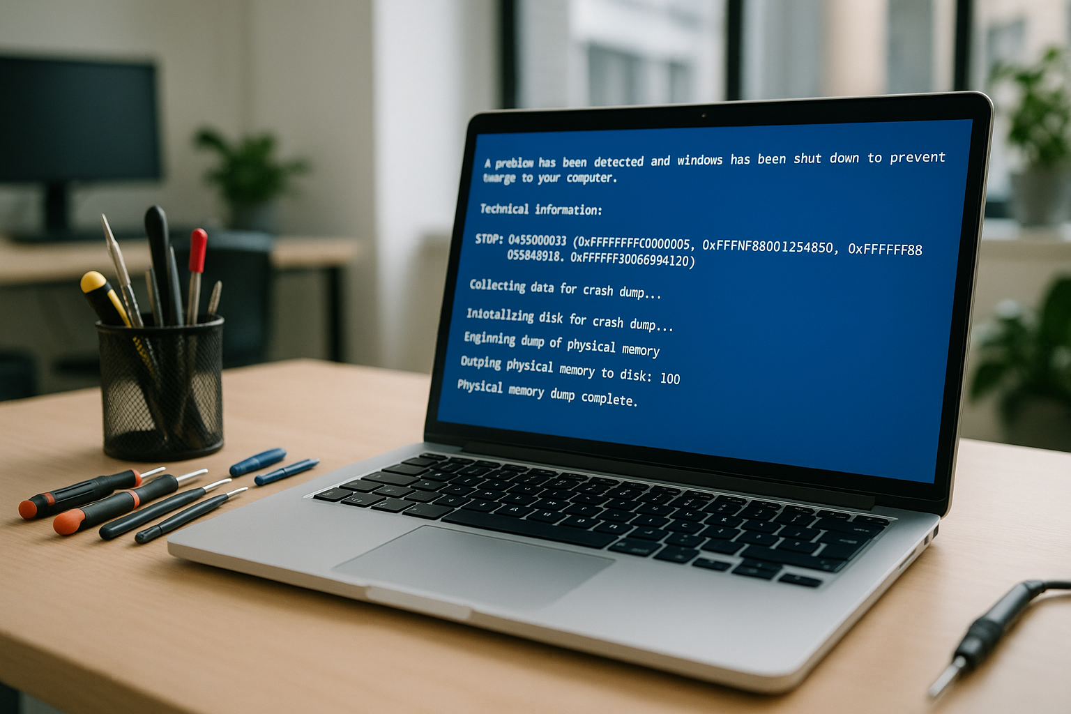pantalla azul con códigos de error (BSOD) (imagen 2)