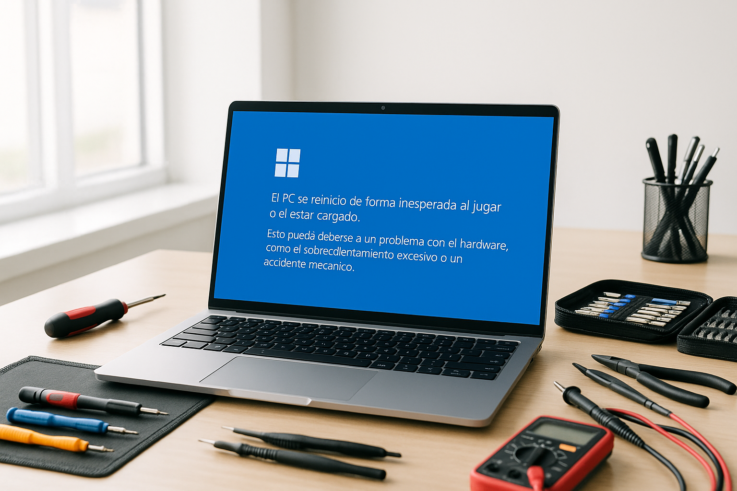 PC se reinicia al jugar o con carga