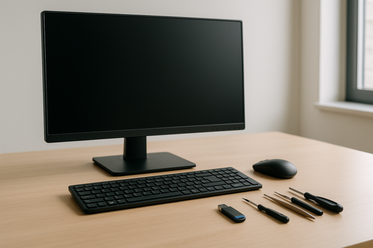 el PC enciende pero no da imagen