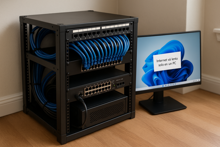Internet va lento solo en un PC