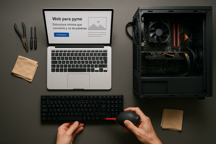 web para pyme: estructura mínima que convierte y no da problemas