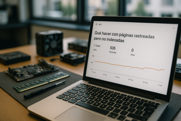 qué hacer con páginas rastreadas pero no indexadas